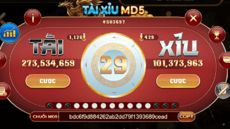Không gian tài xỉu MD5 King88 hiện đại tạo cảm giác chân thực mạnh